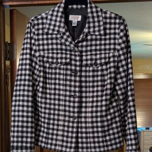 White House Black Market Plaid Blazer